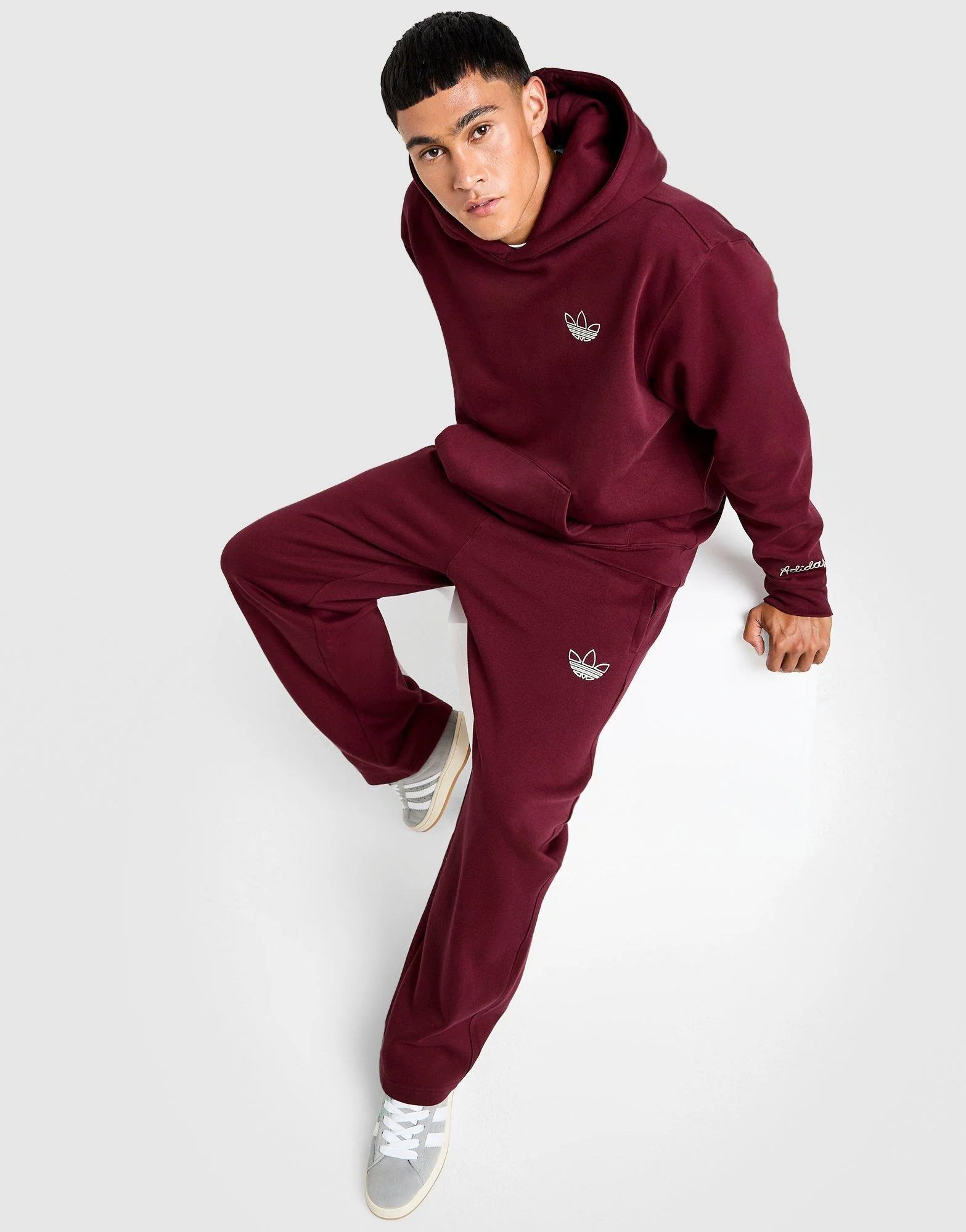 Chain Stitch Open Hem Joggers