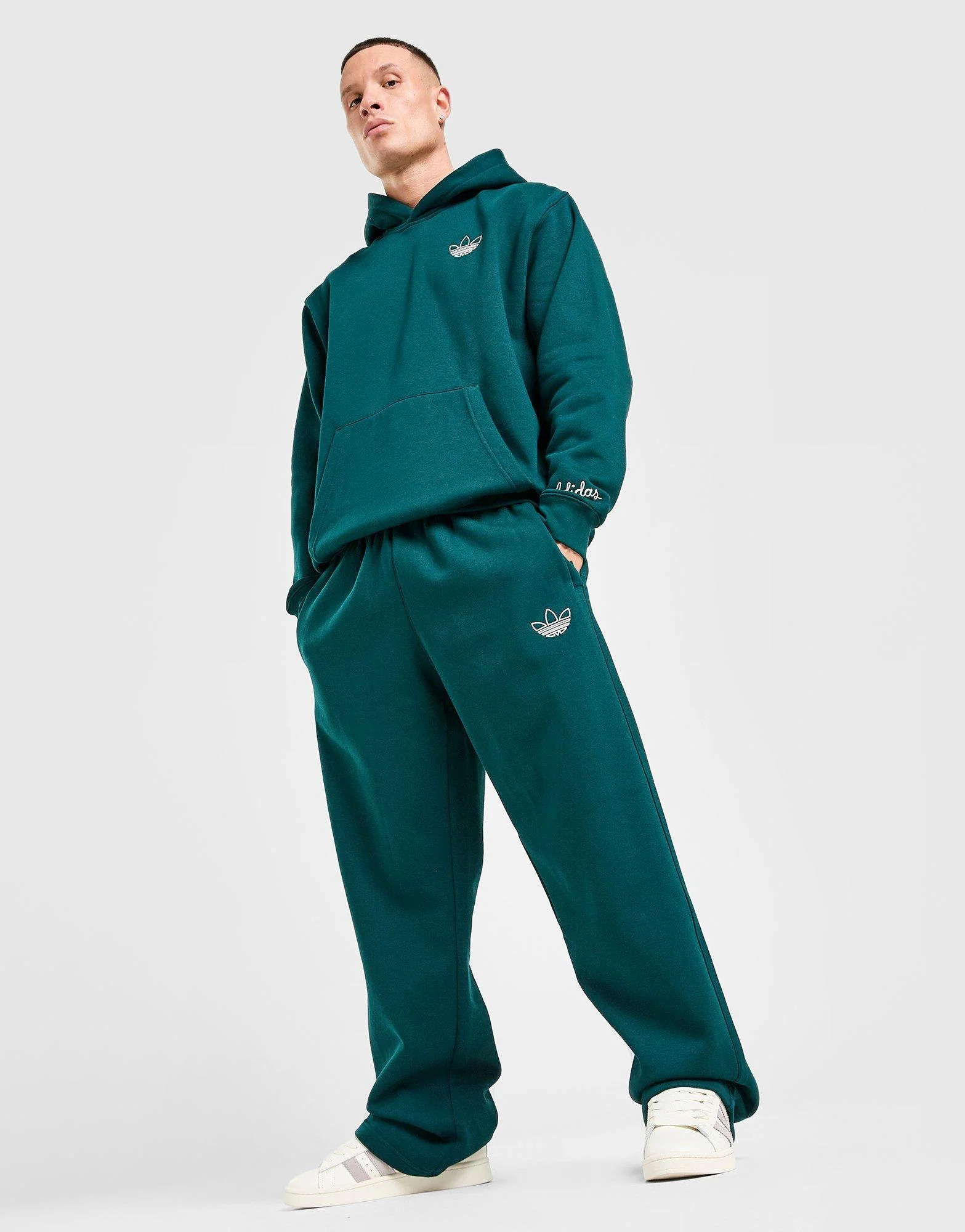 Chain Stitch Open Hem Joggers