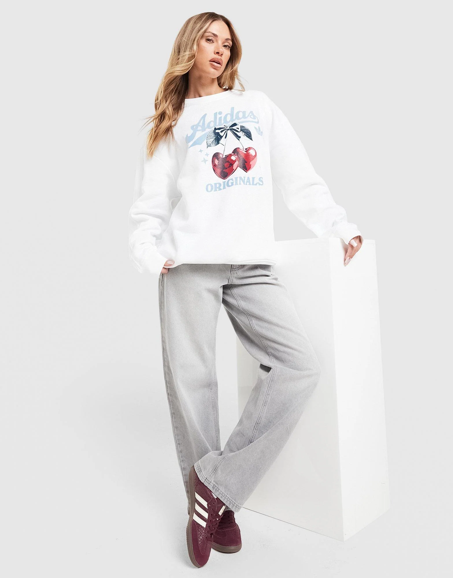 Cherry Boyfriend Crew Sweatshirt