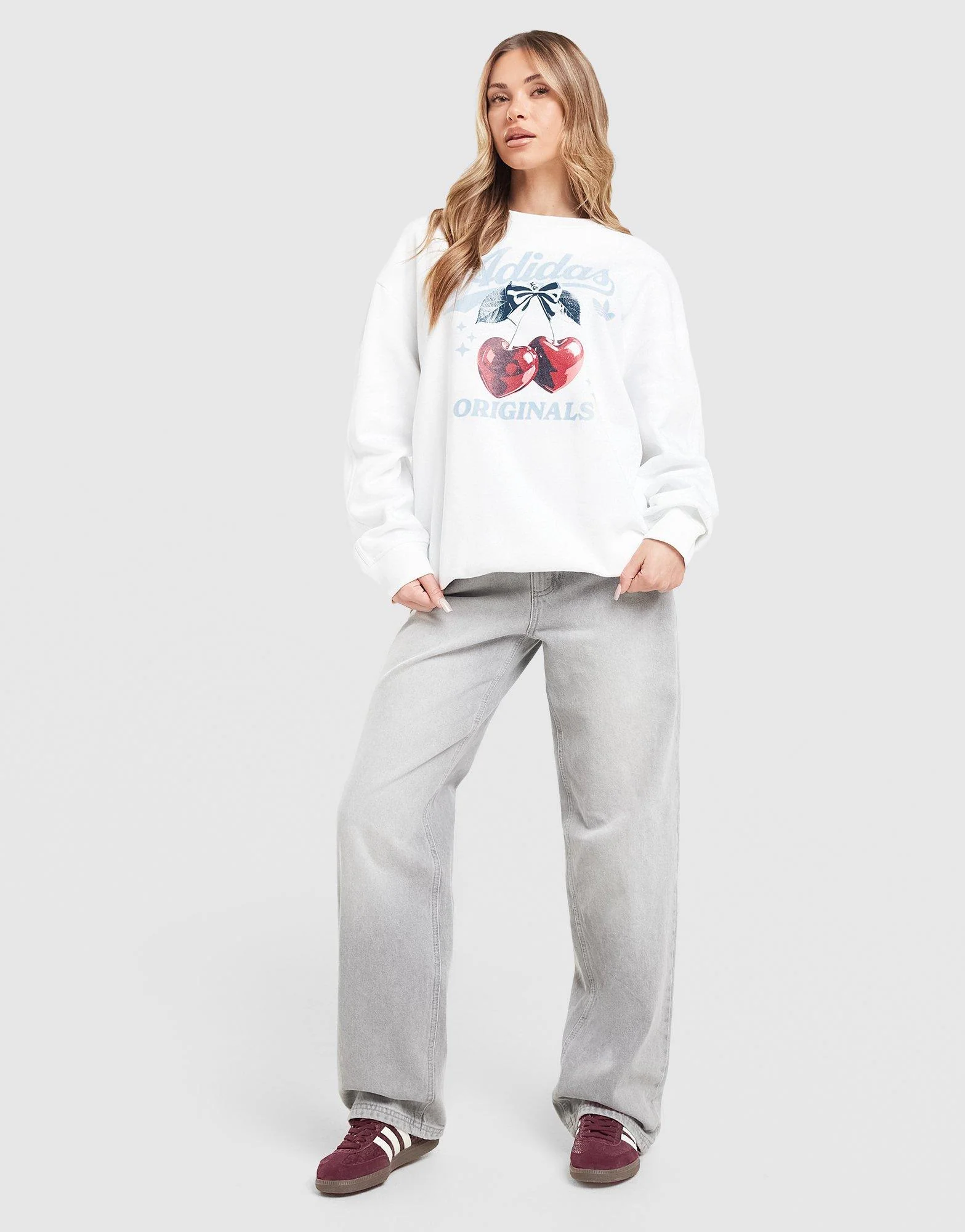 Cherry Boyfriend Crew Sweatshirt - Image 3