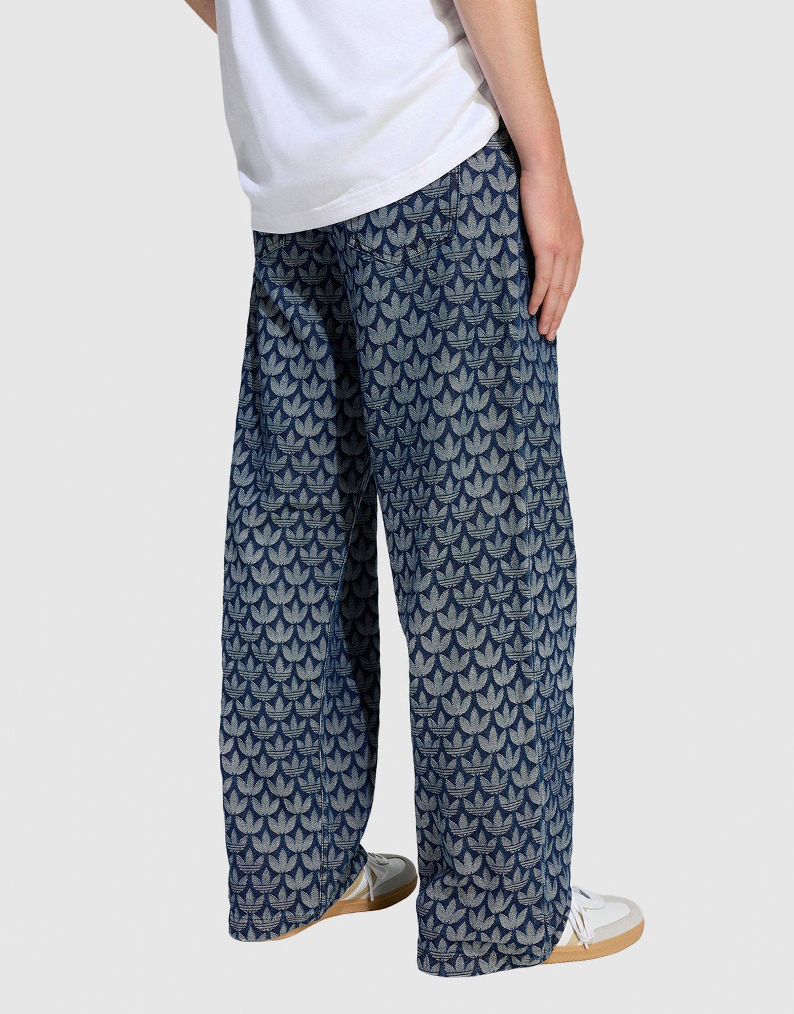 Denim Loose Monogram Pants - Image 3