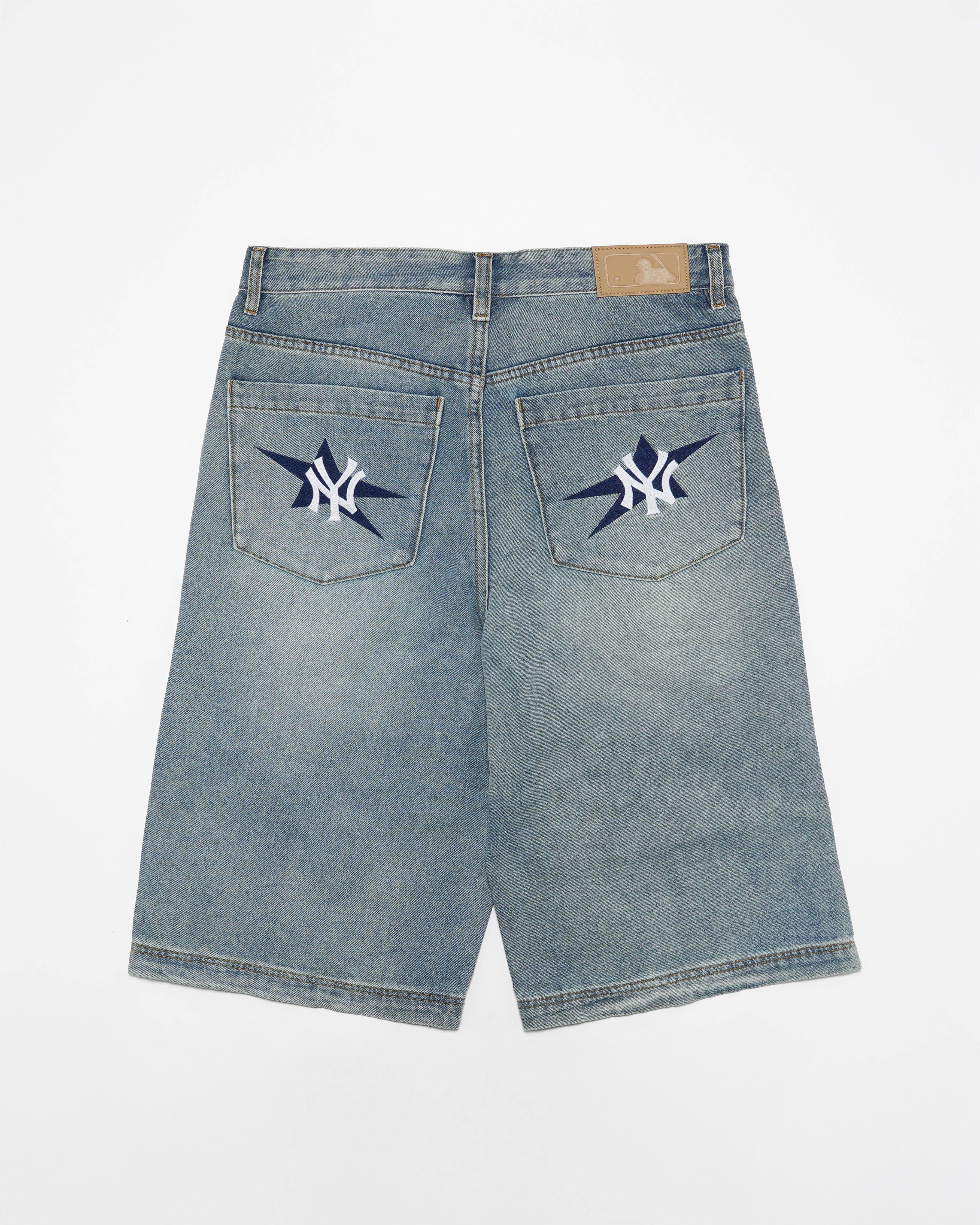 Denim NY Yankees Jort - Image 2