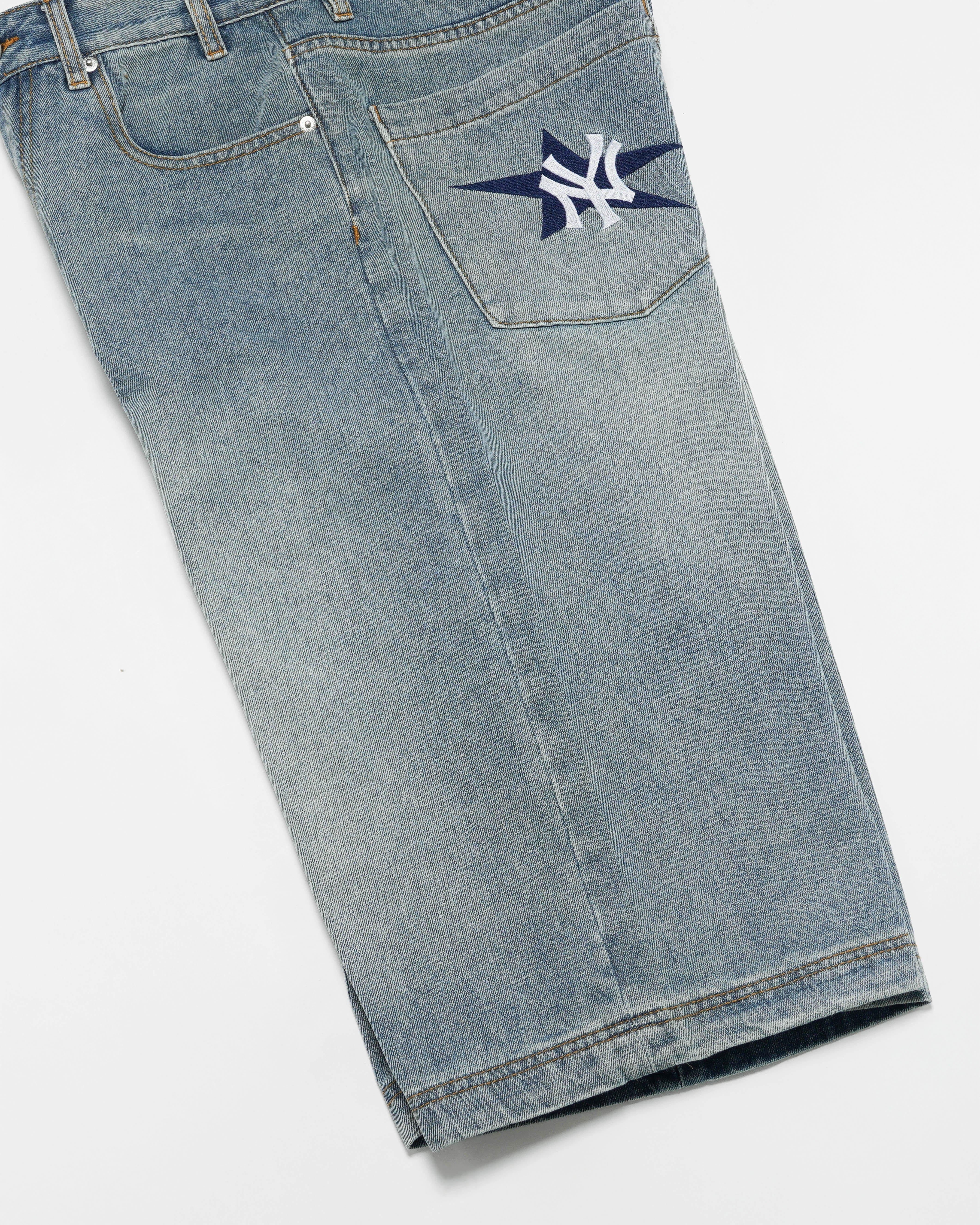 Denim NY Yankees Jort - Image 3