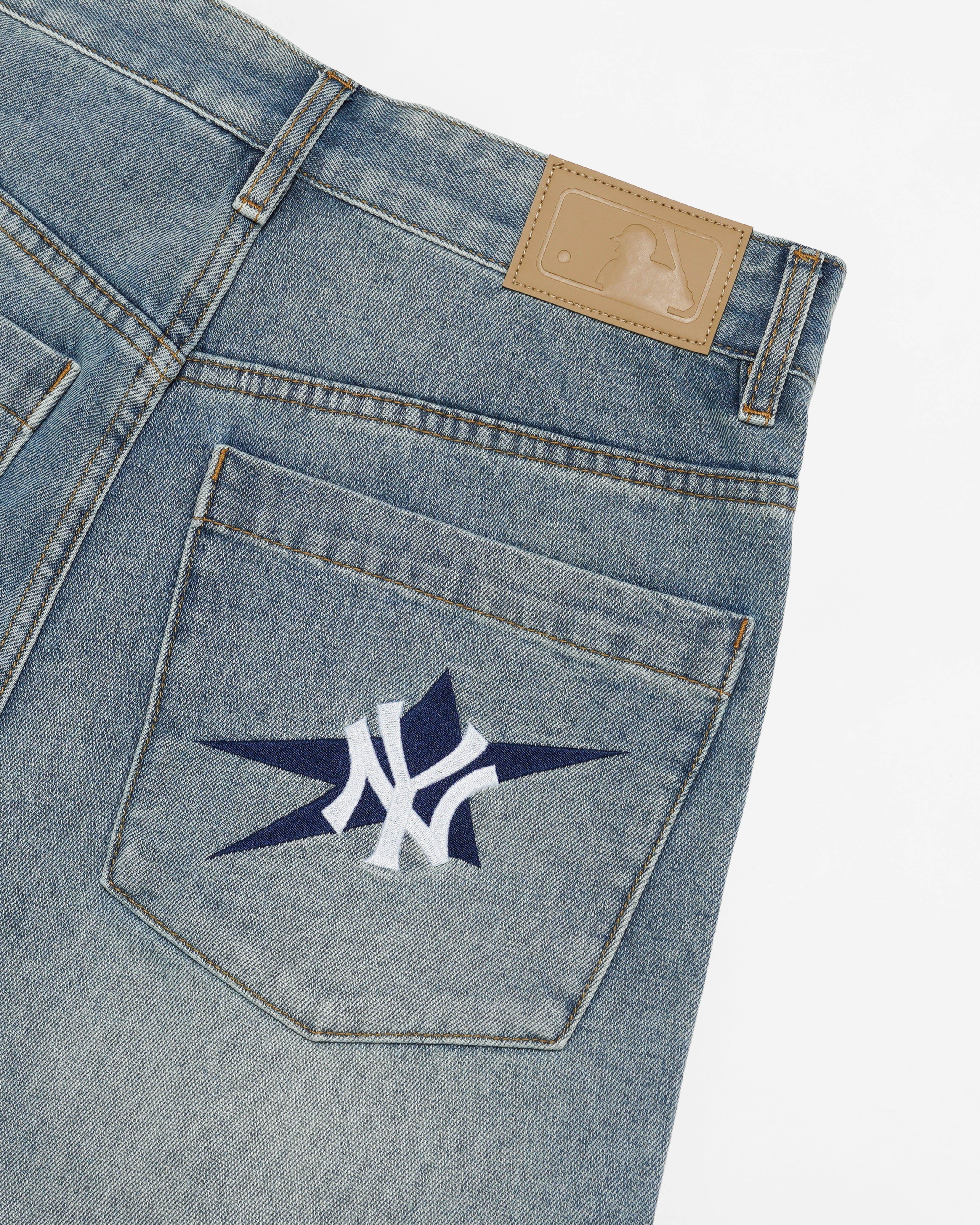 Denim NY Yankees Jort - Image 4