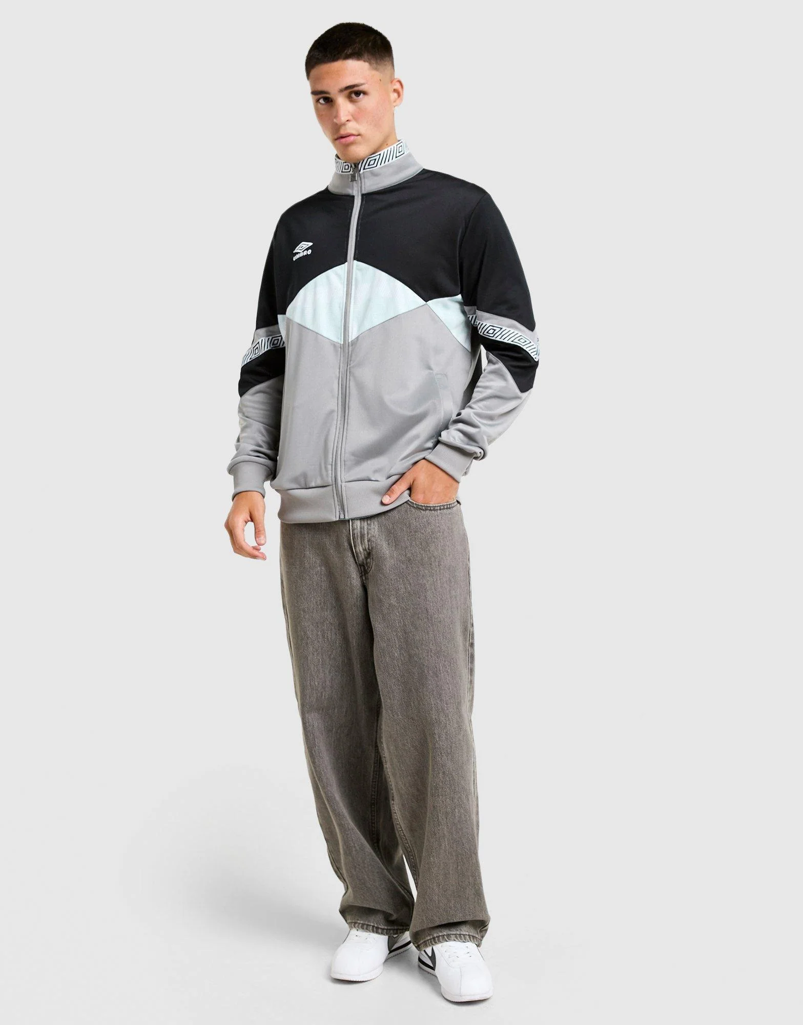 Diamond Colour Block Track Top - Image 4