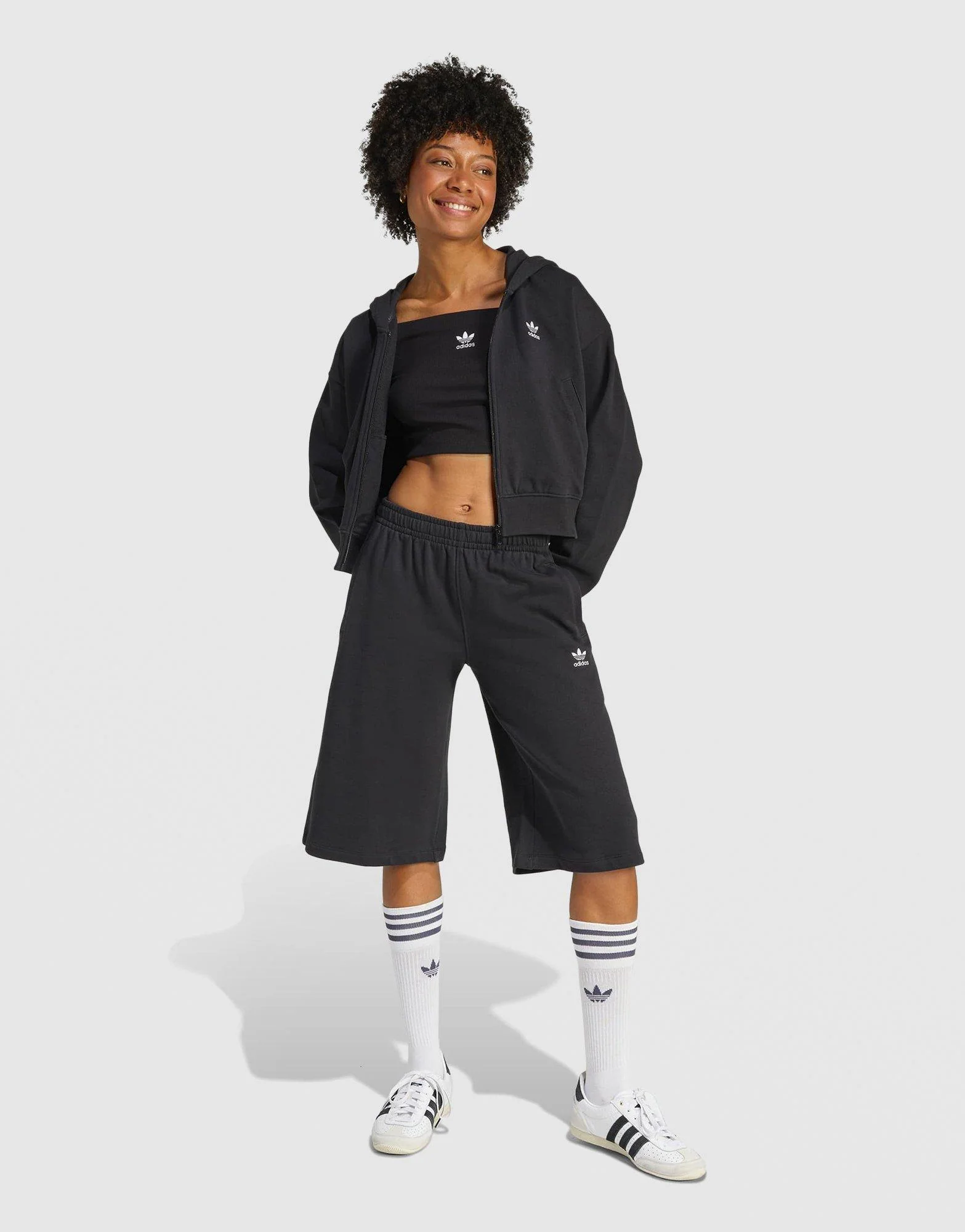 Essentials French Terry Cropped Zip Hoodie - Image 2