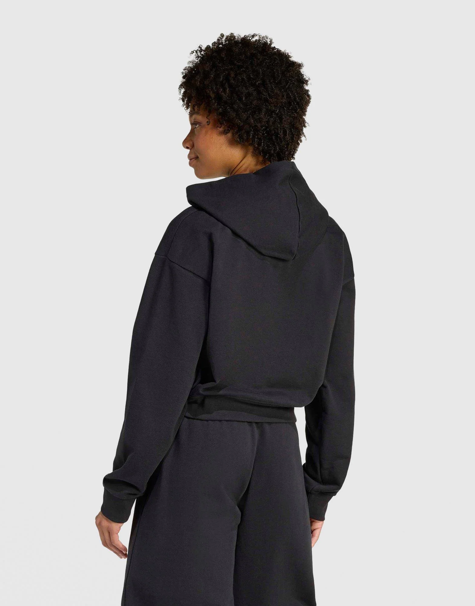 Essentials French Terry Cropped Zip Hoodie - Image 3