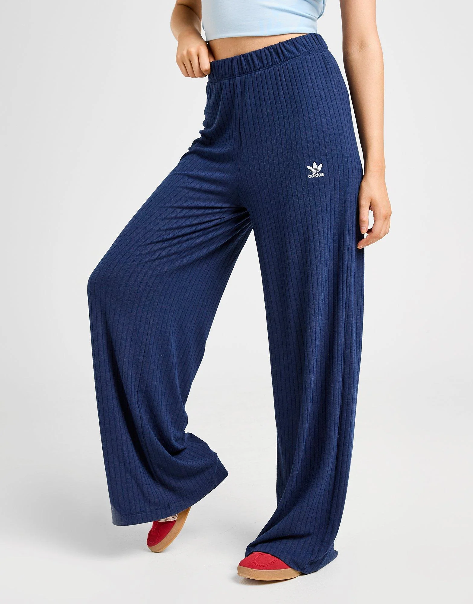 Essentials Rib Wide Joggers - Image 2
