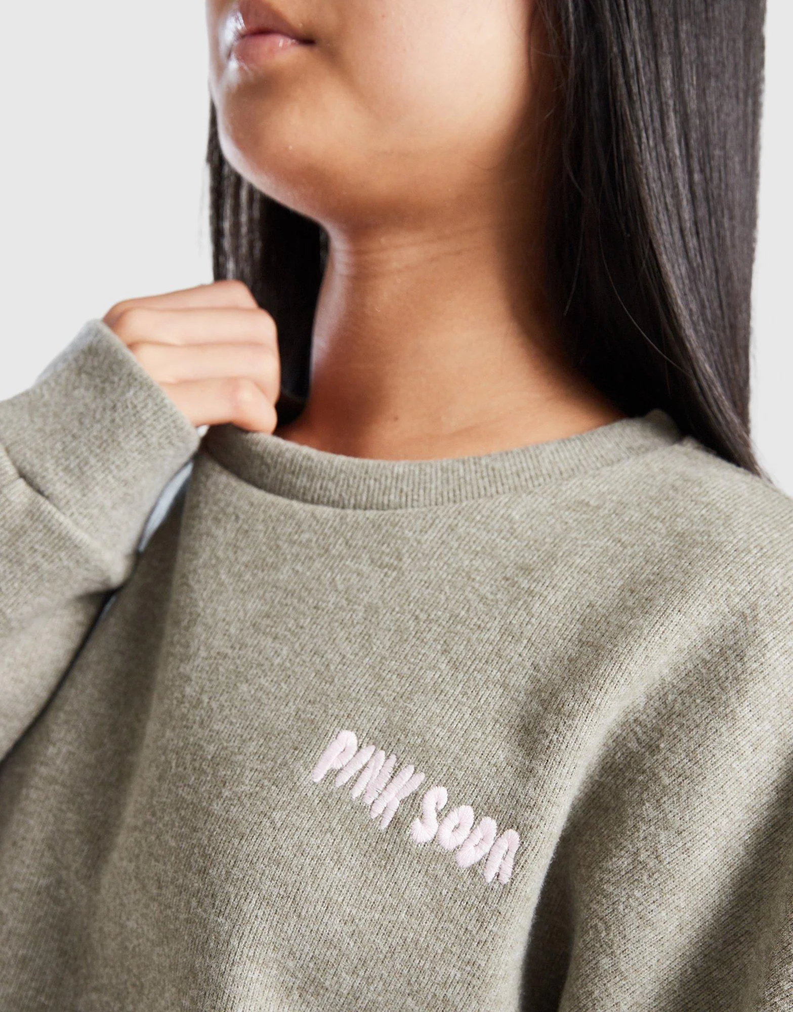 Girls' Ava Knit Crew Sweatshirt Junior - Image 3