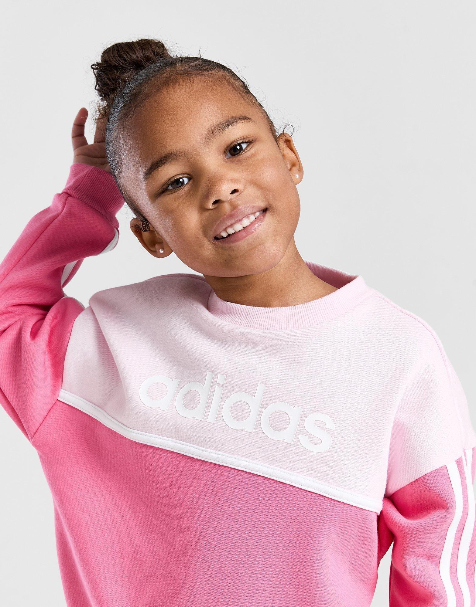 Girls' Linear Crew Tracksuit Children - Image 3
