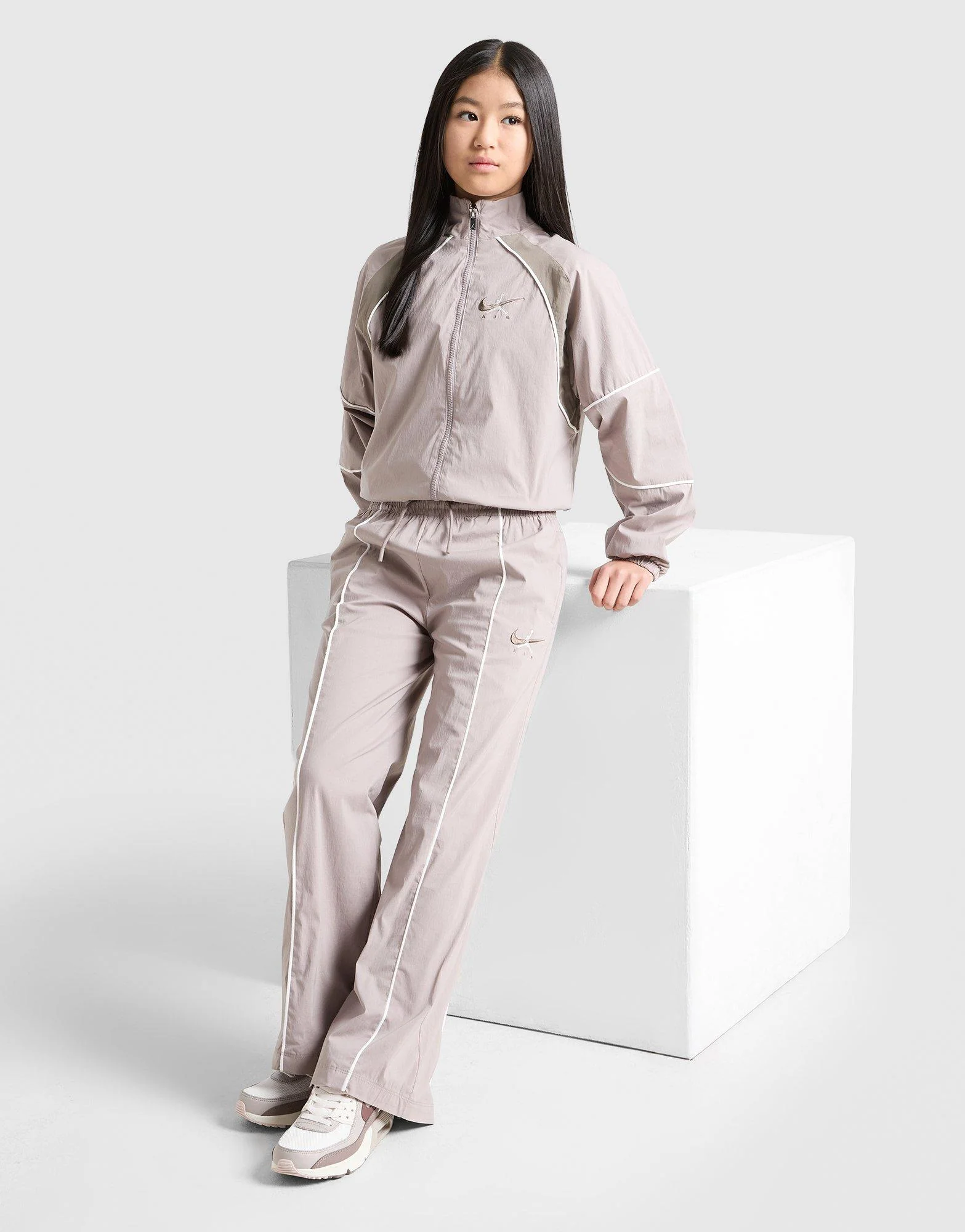 Girls' Woven Wide Leg Tracksuit Junior - Image 3