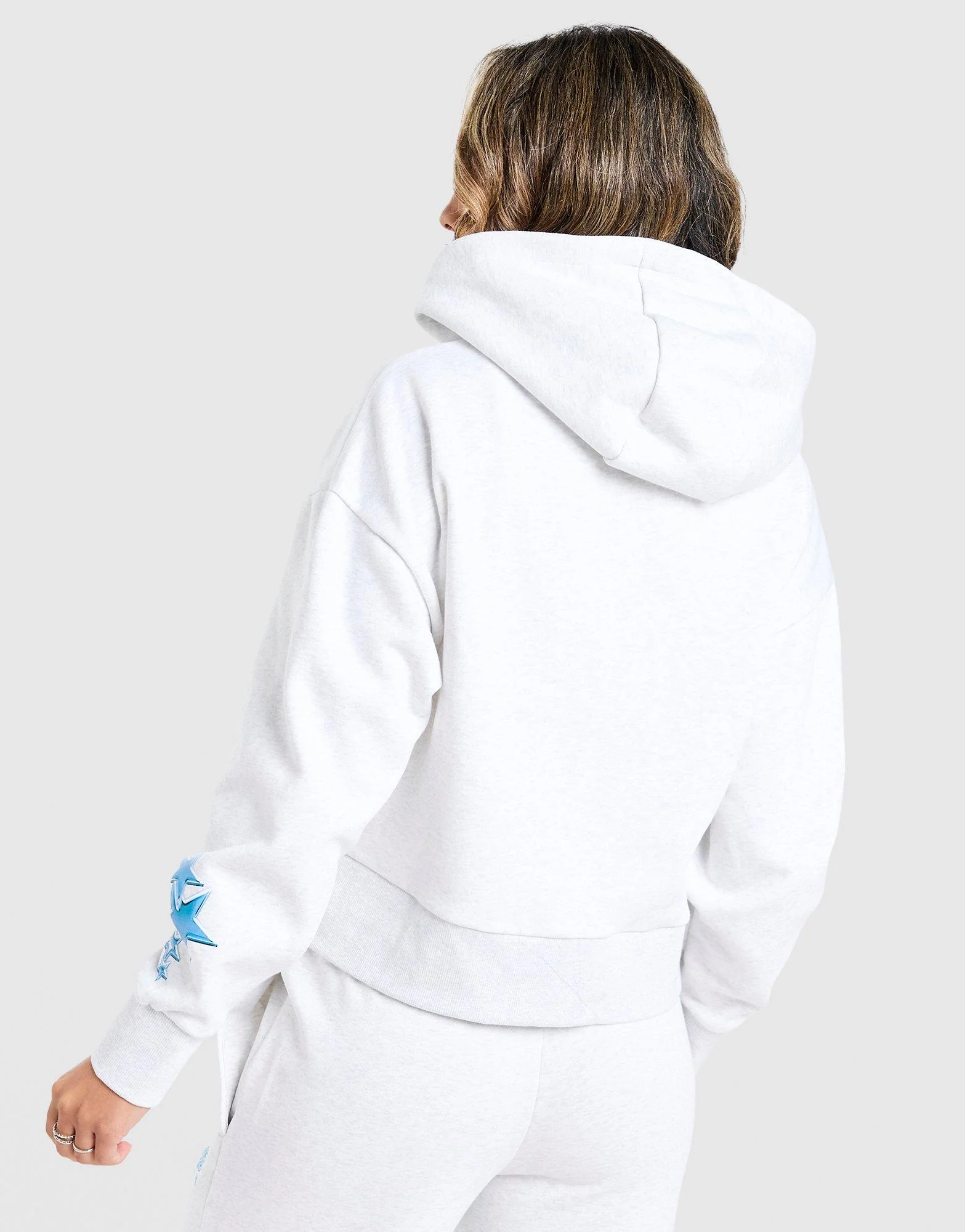 Hoops Crop Full Zip Hoodie - Image 5