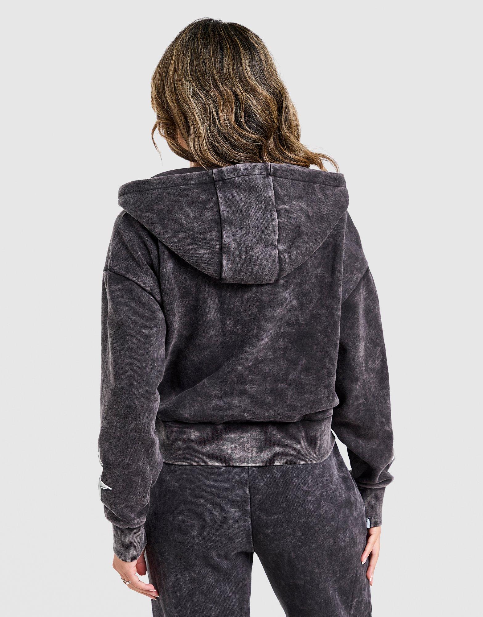 Hoops Crop Full Zip Hoodie - Image 5