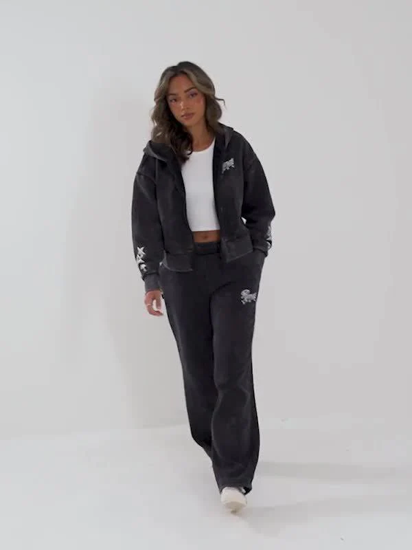 Hoops Crop Full Zip Hoodie - Image 6