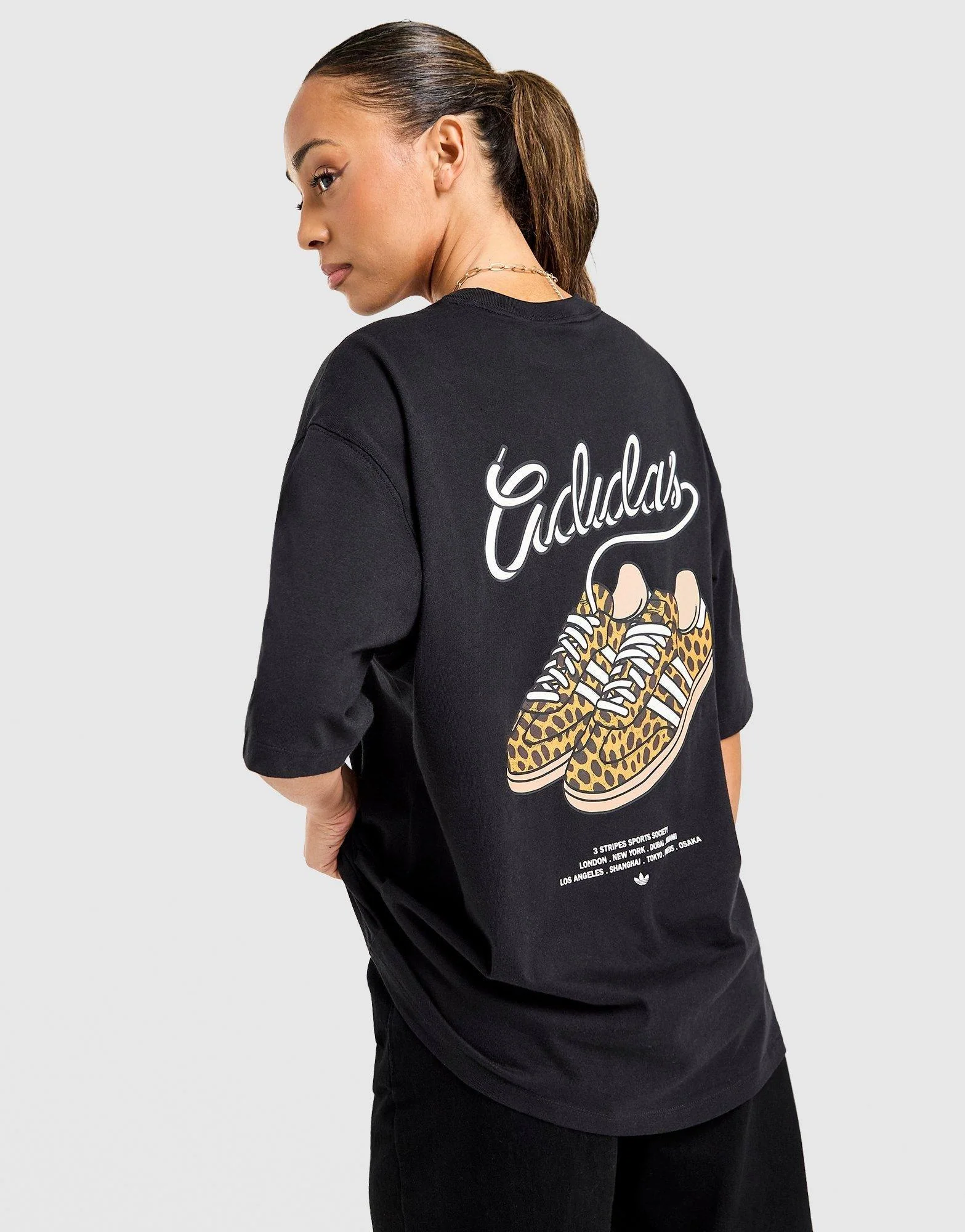 Leopard Print Samba Boyfriend T-Shirt - Image 4