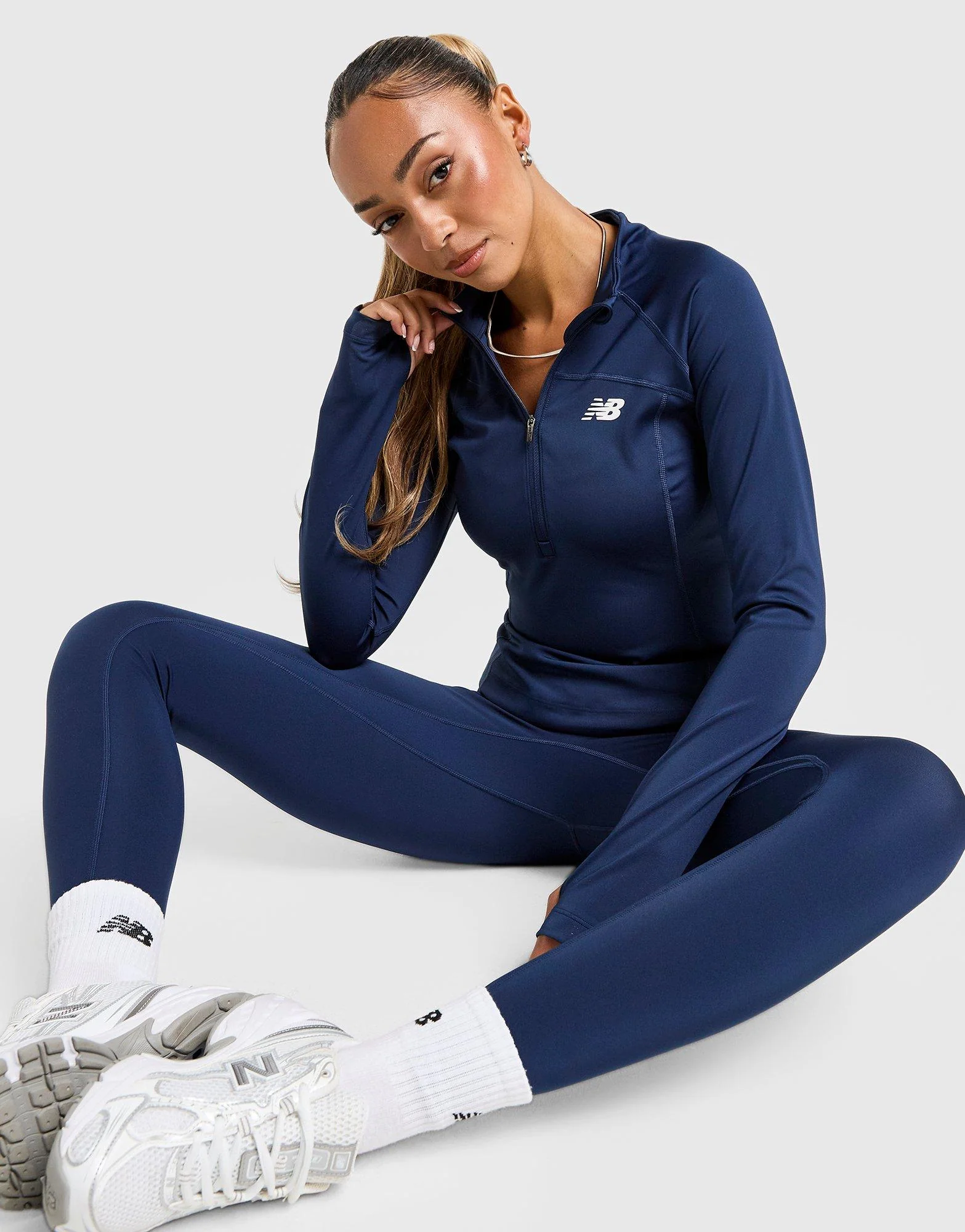 Logo 1/4 Zip Top