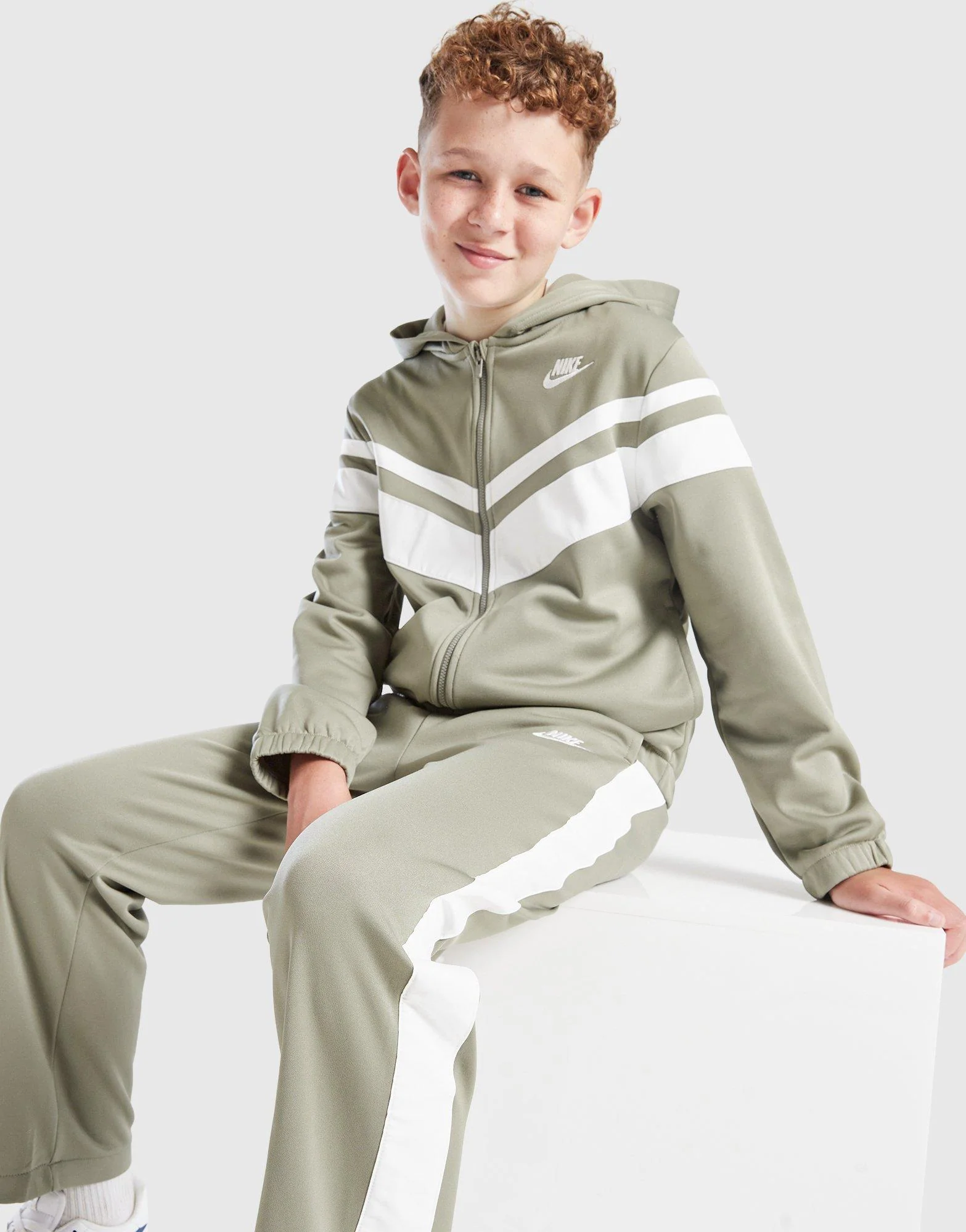 Mixed Full Zip Tracksuit Junior - Image 4