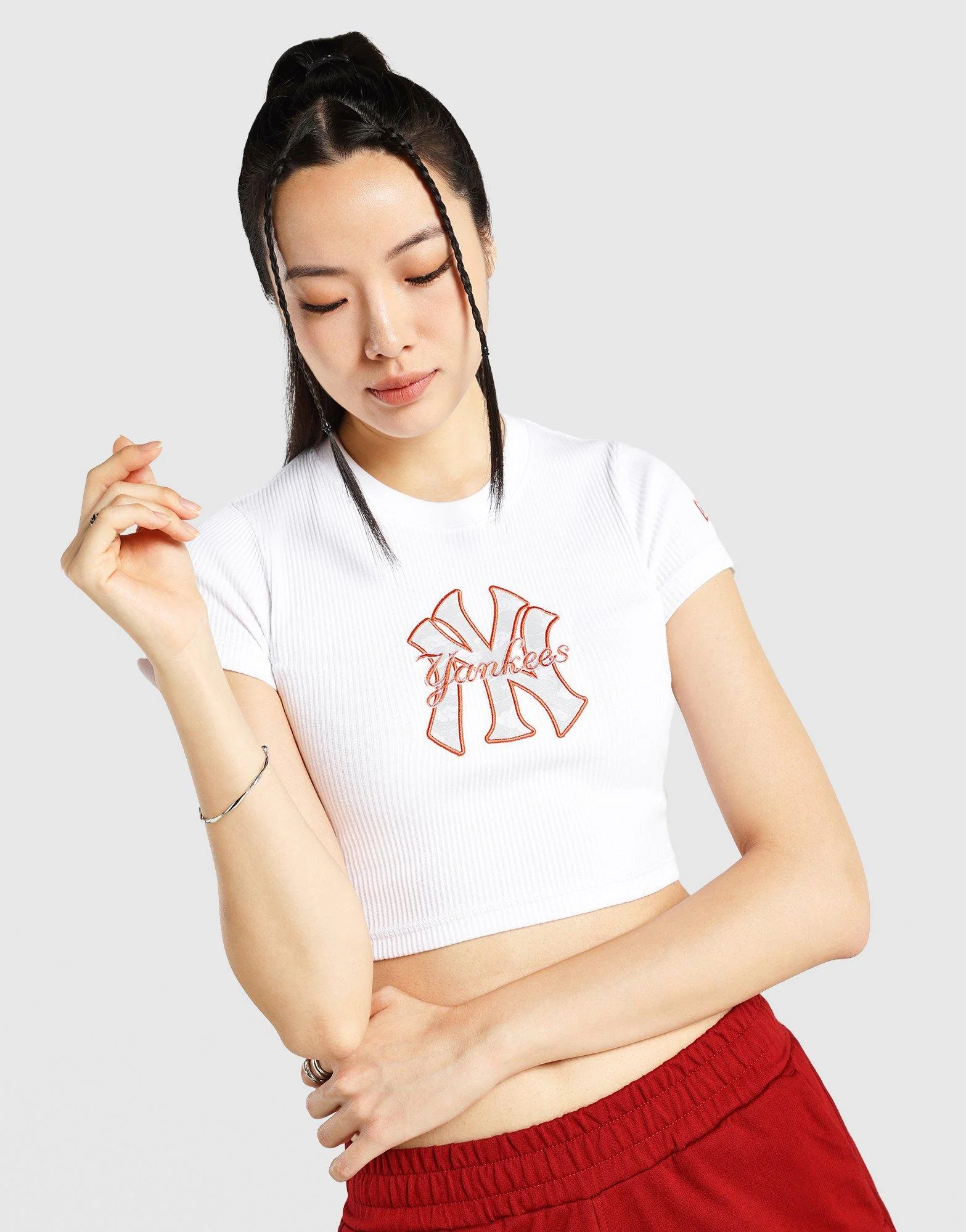 MLB LNY New York Yankees Ribbed T‑Shirt