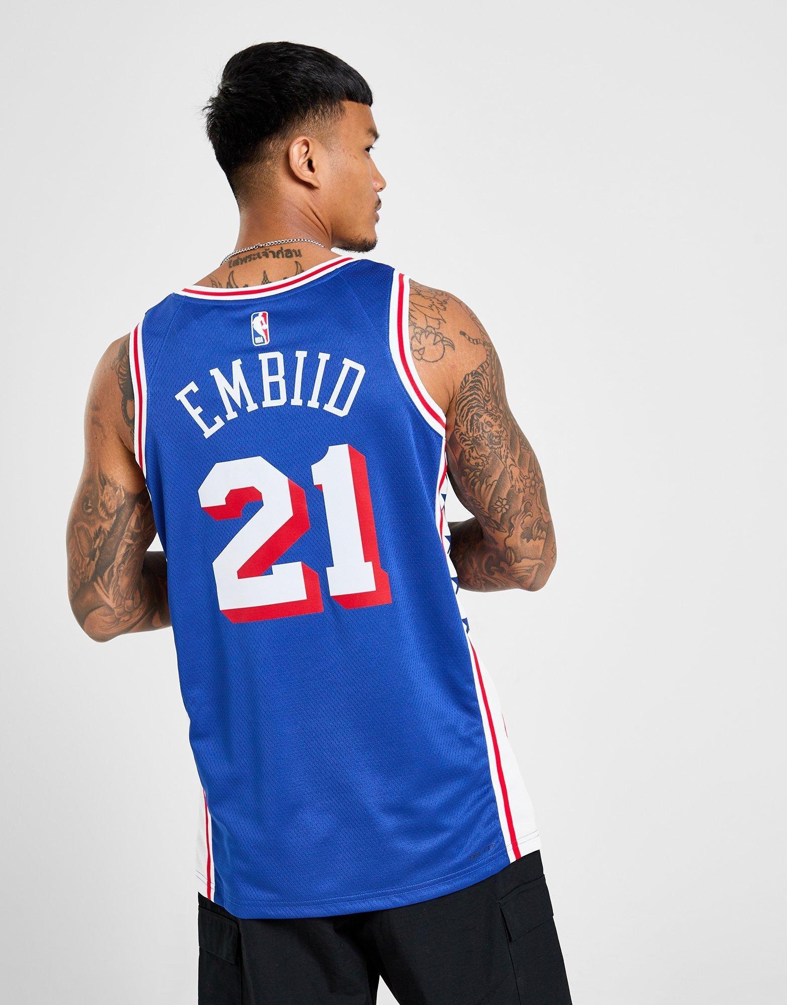 NBA Philadelphia 76ers Embiid #21 Icon Jersey - Image 3