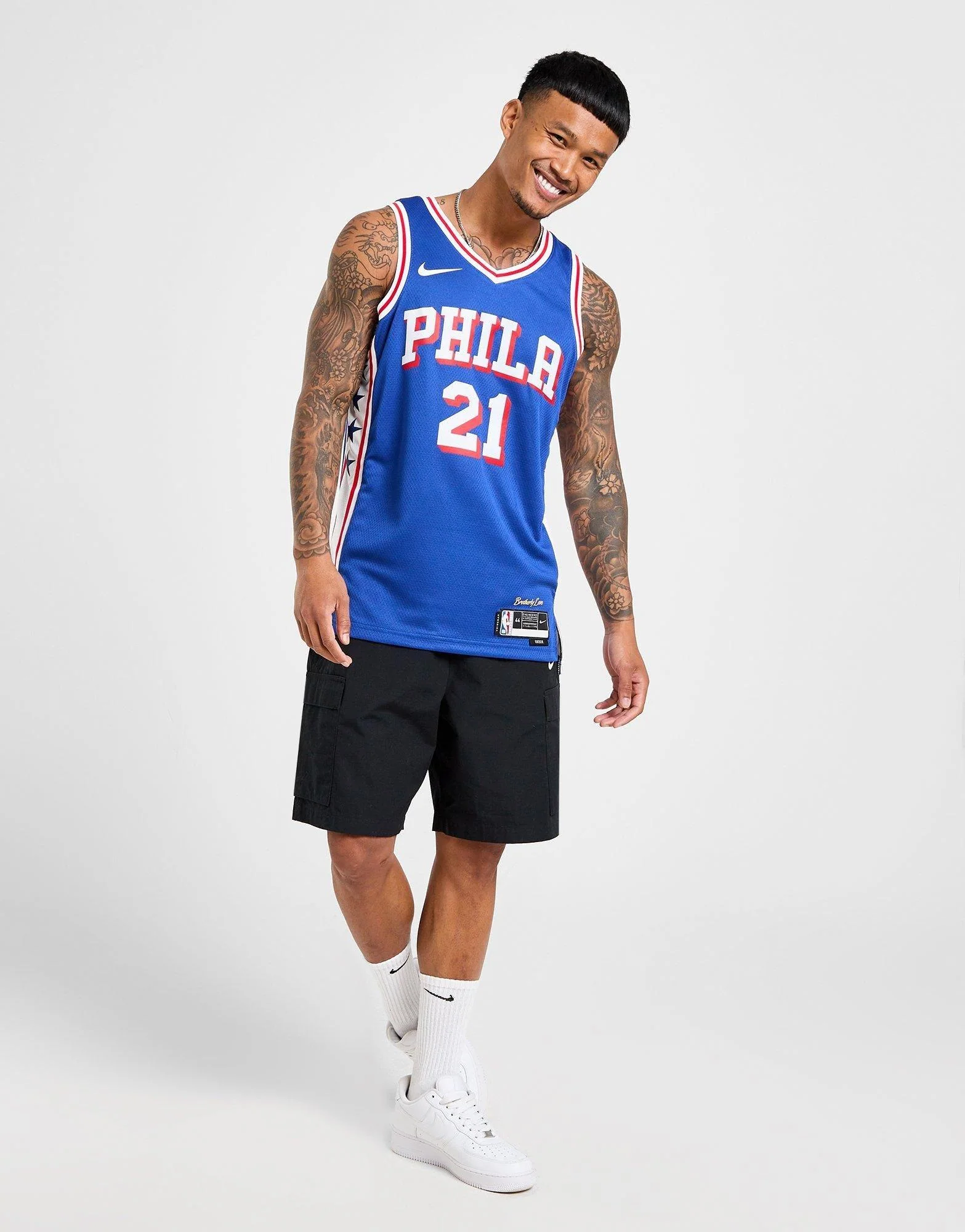 NBA Philadelphia 76ers Embiid #21 Icon Jersey - Image 4