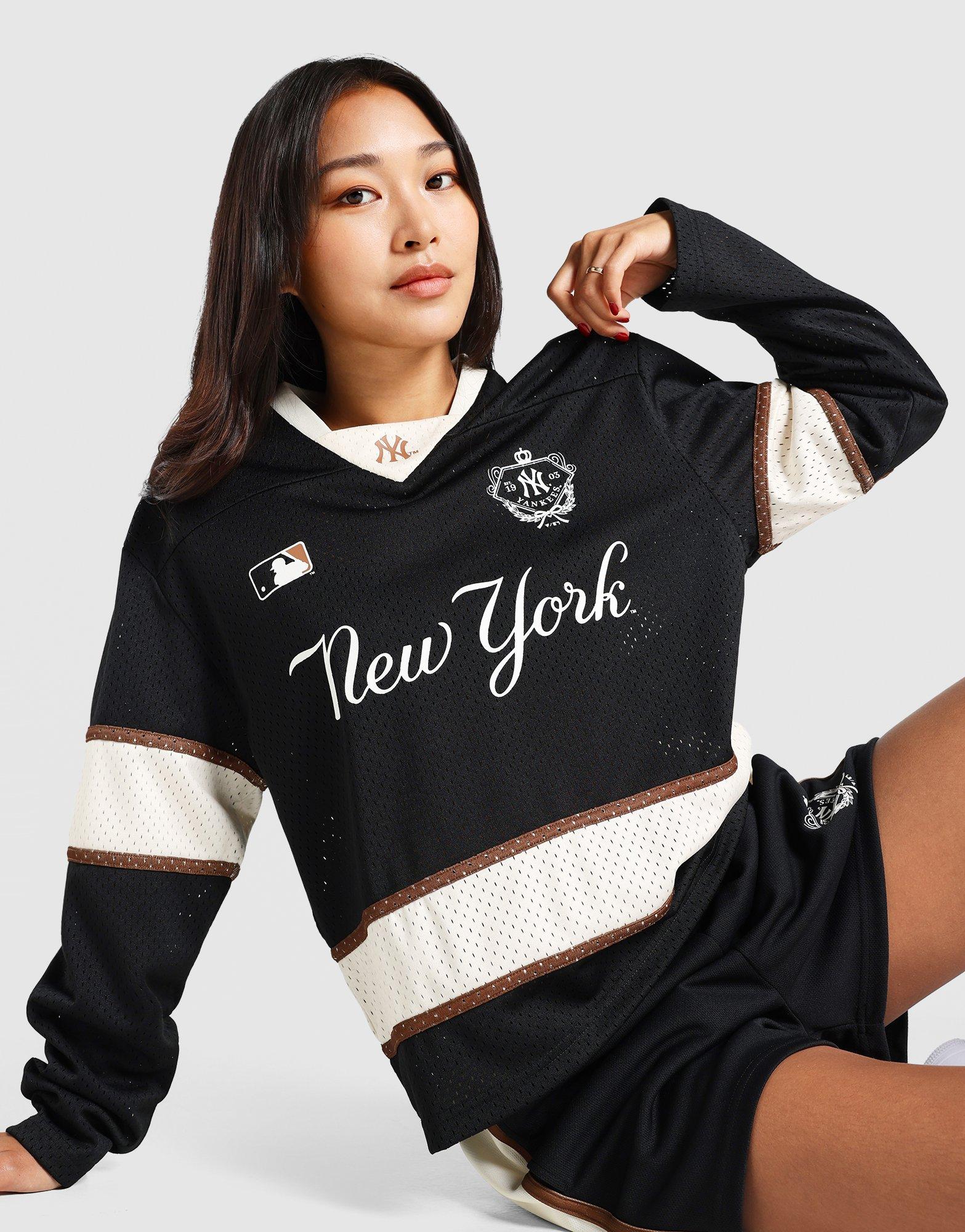 New York Panel Mesh Long Sleeve T-Shirt
