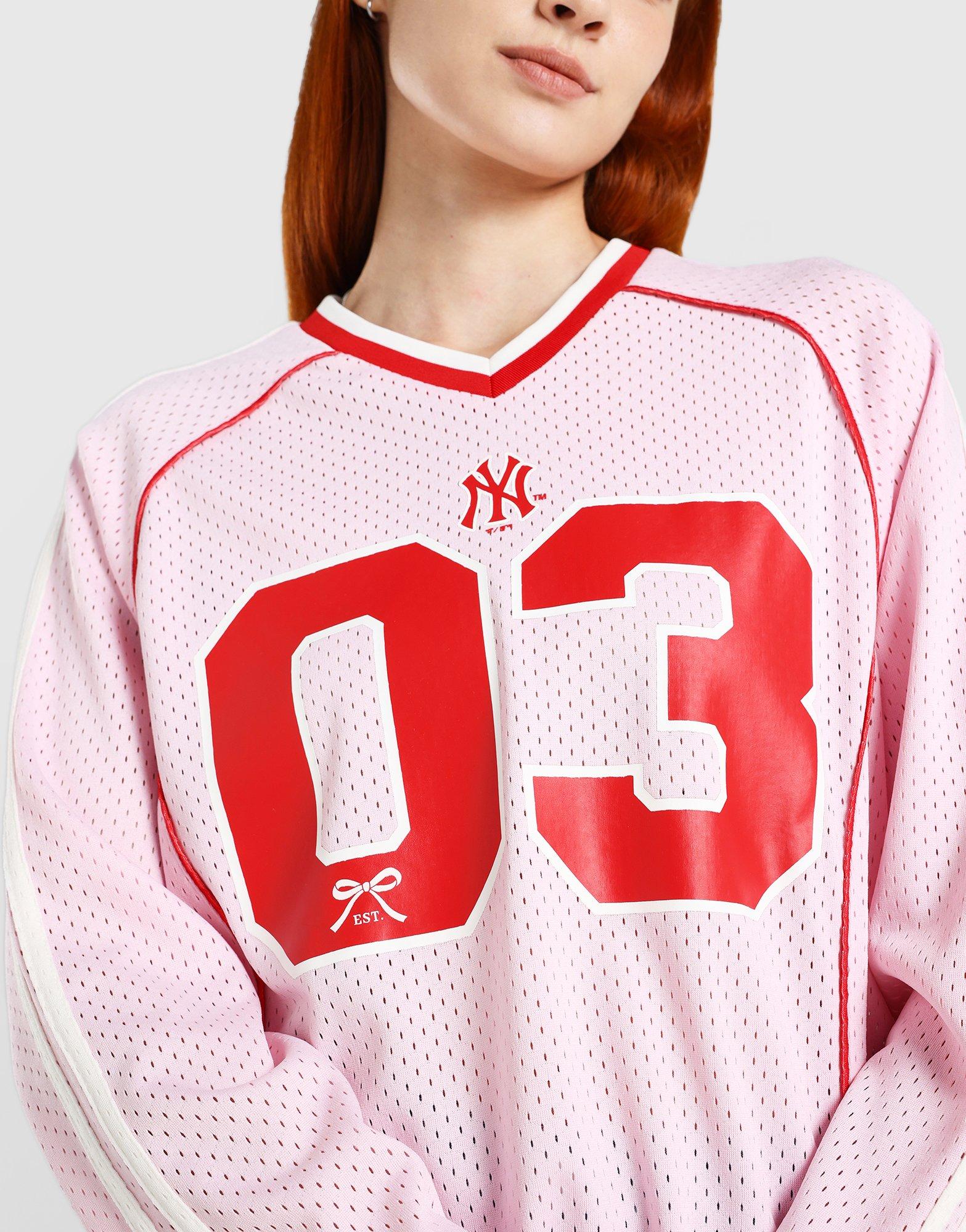 NY Yankees Pipe Mesh Long‑Sleeve T‑Shirt - Image 3