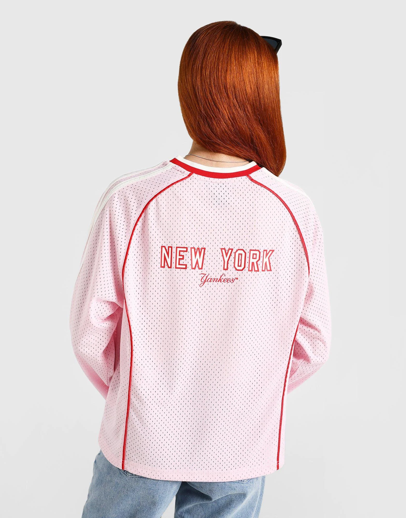 NY Yankees Pipe Mesh Long‑Sleeve T‑Shirt - Image 5