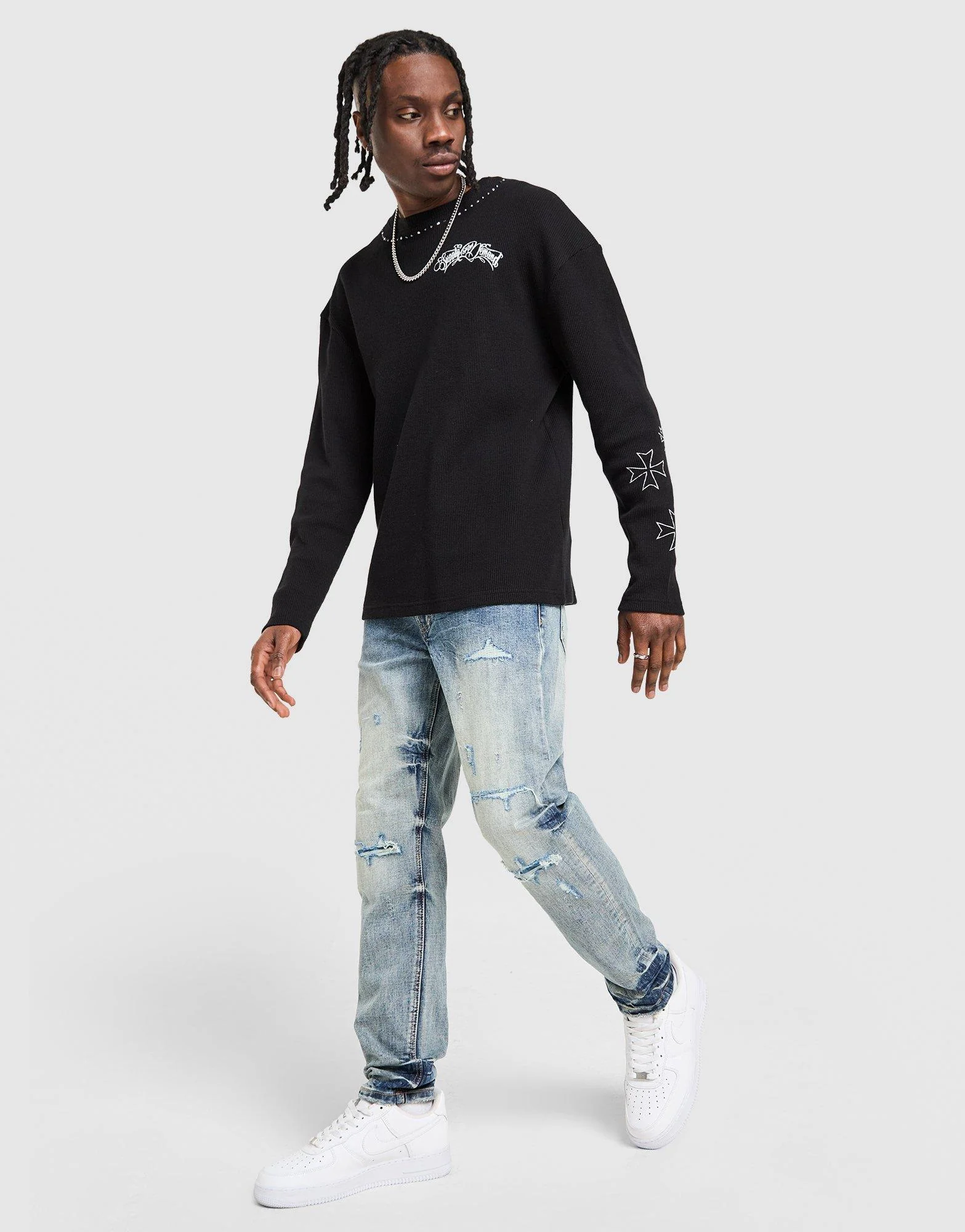 Omar Slim Ripped Jeans - Image 2