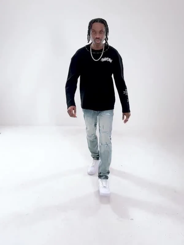 Omar Slim Ripped Jeans - Image 8
