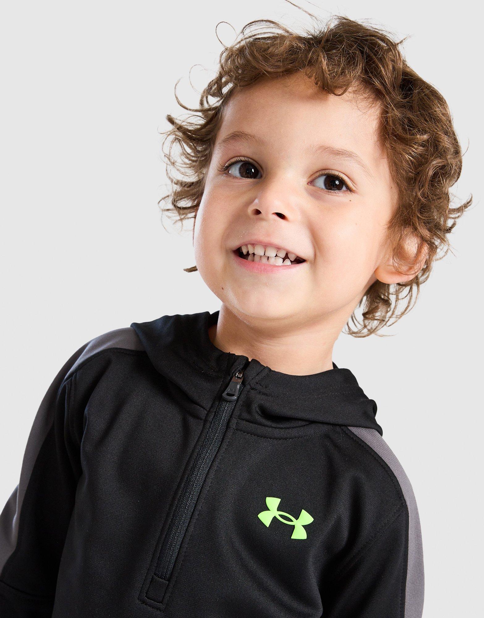 Poly Colour Block 1/4 Zip Tracksuit Infant's - Image 3