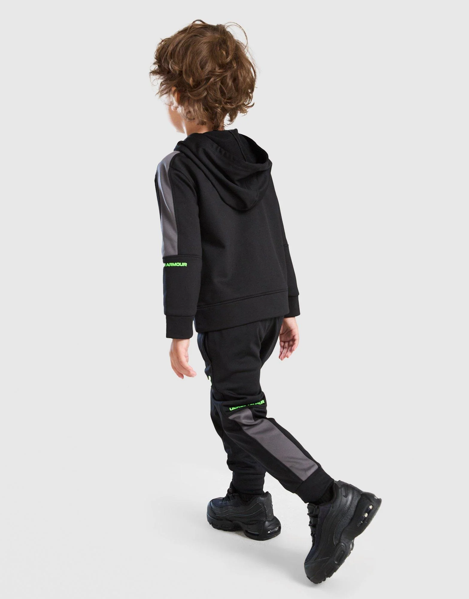 Poly Colour Block 1/4 Zip Tracksuit Infant's - Image 5