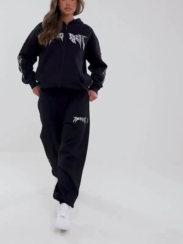 Quartz Diamante Oversized Joggers - Image 8