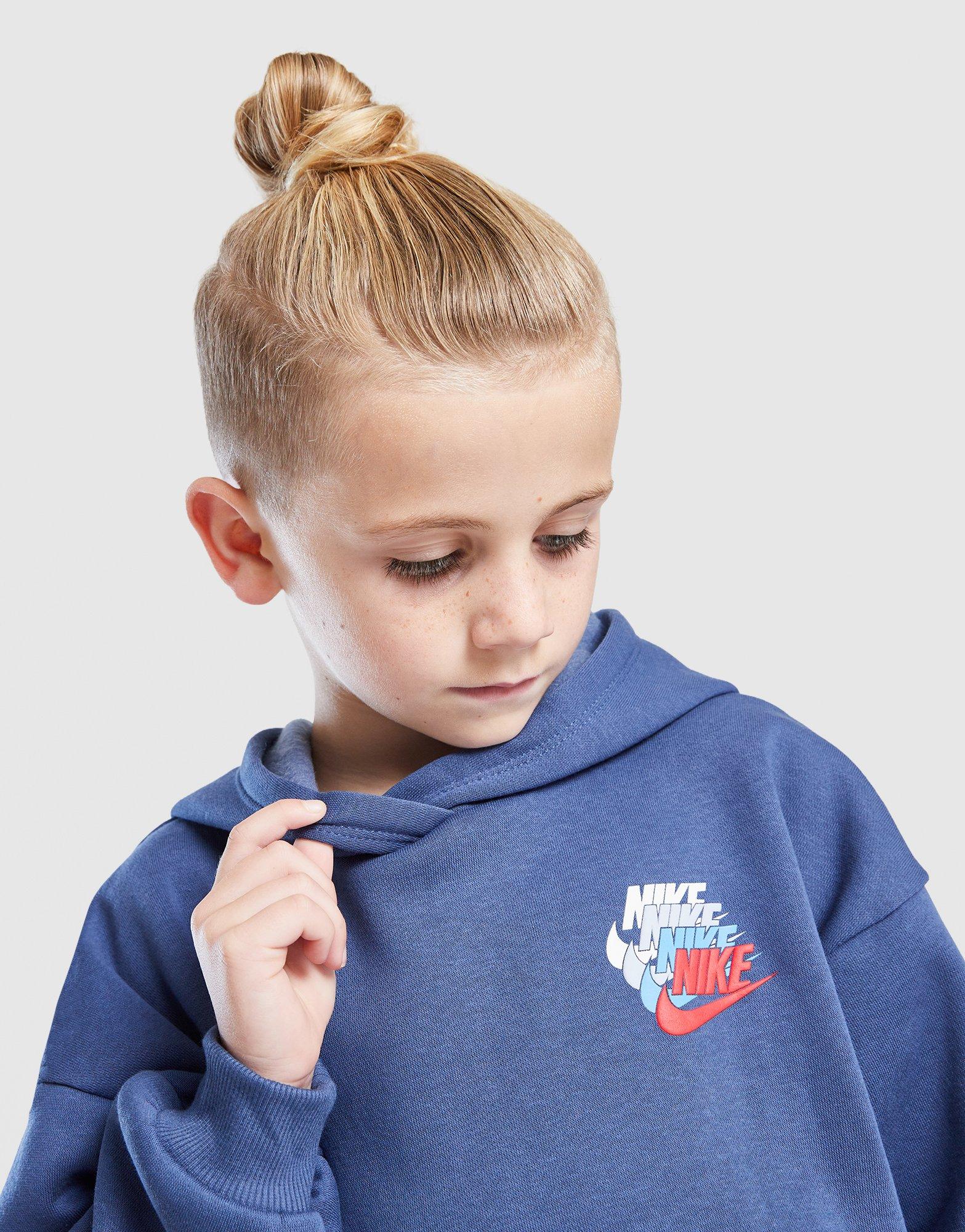Repeat Swoosh Overhead Hoodie Tracksuit Children - Image 3