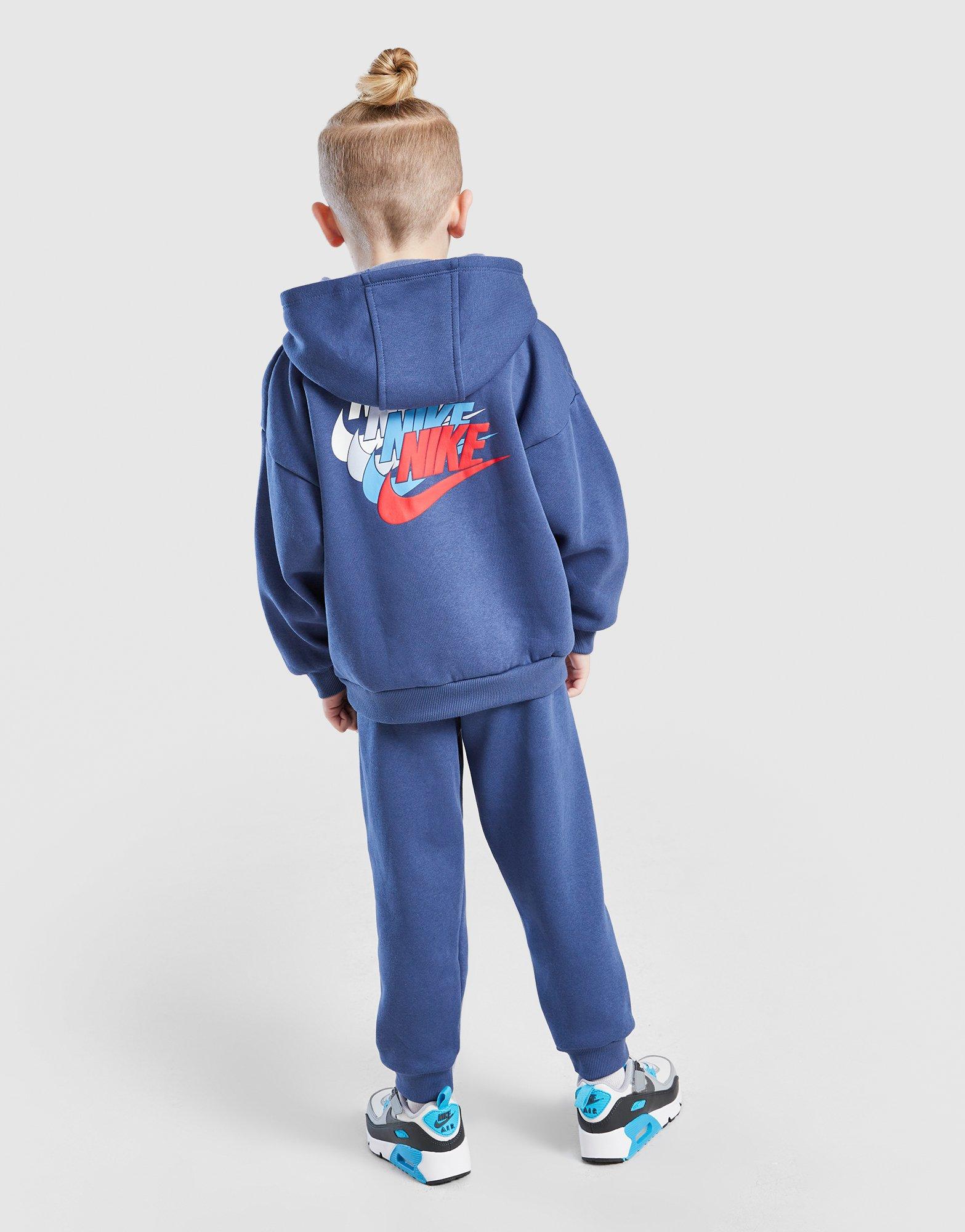 Repeat Swoosh Overhead Hoodie Tracksuit Children - Image 5