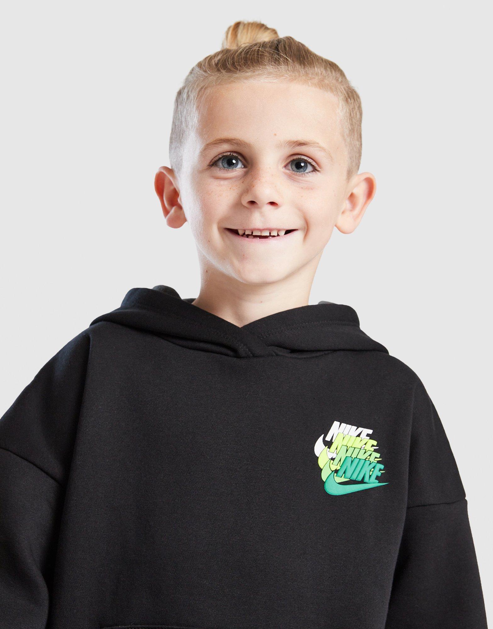 Repeat Swoosh Overhead Hoodie Tracksuit Children - Image 3