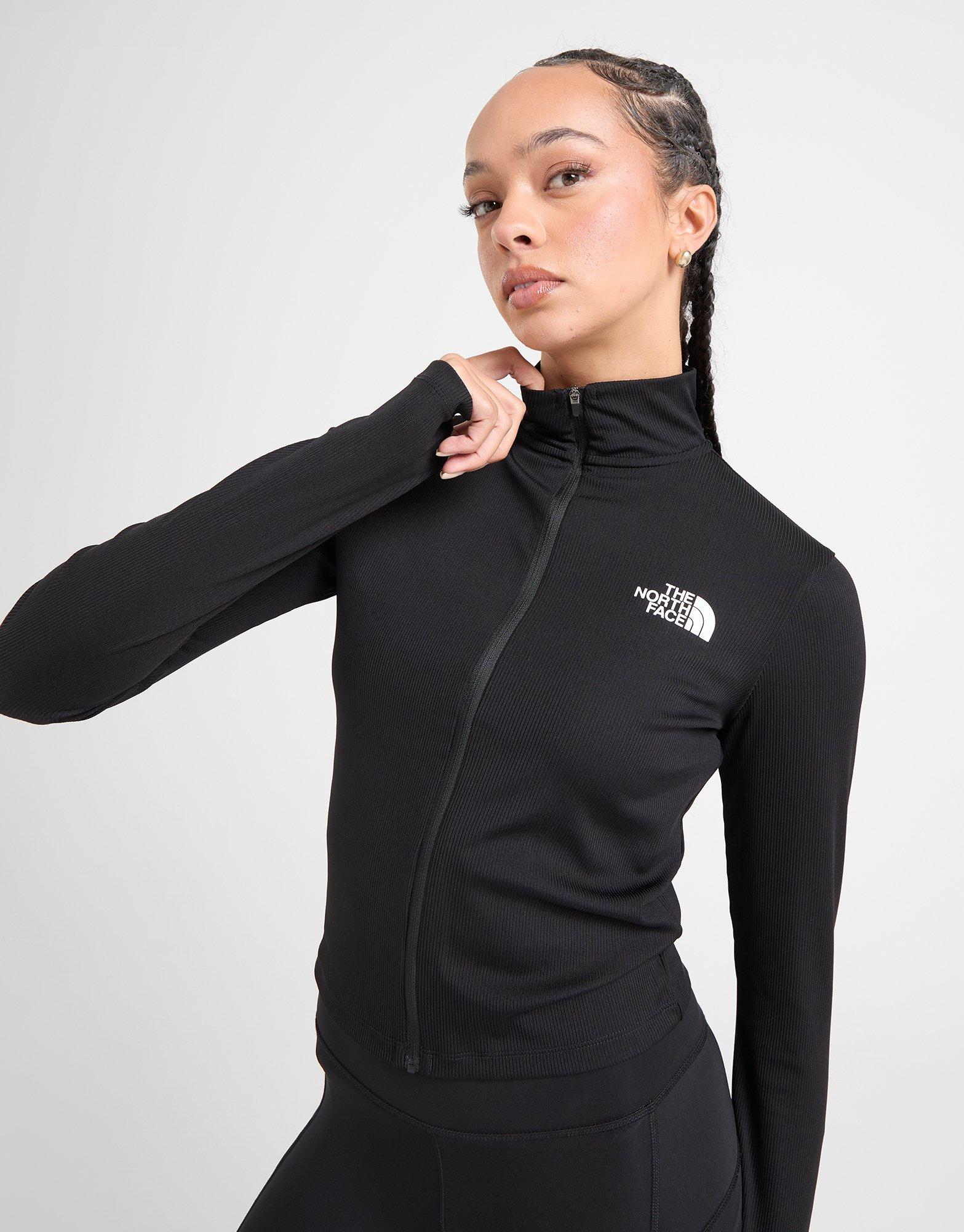 Rib Long Sleeve Full Zip Top - Image 3