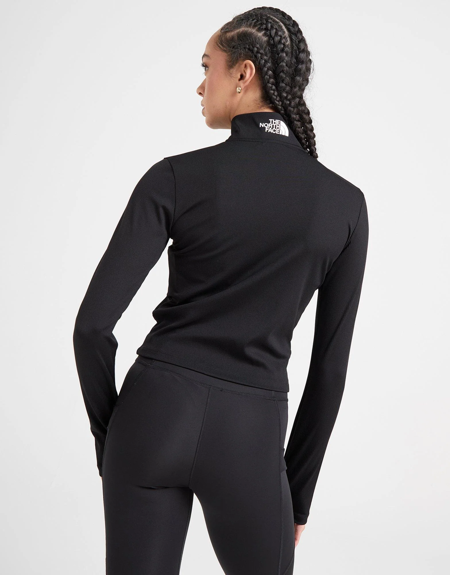 Rib Long Sleeve Full Zip Top - Image 6