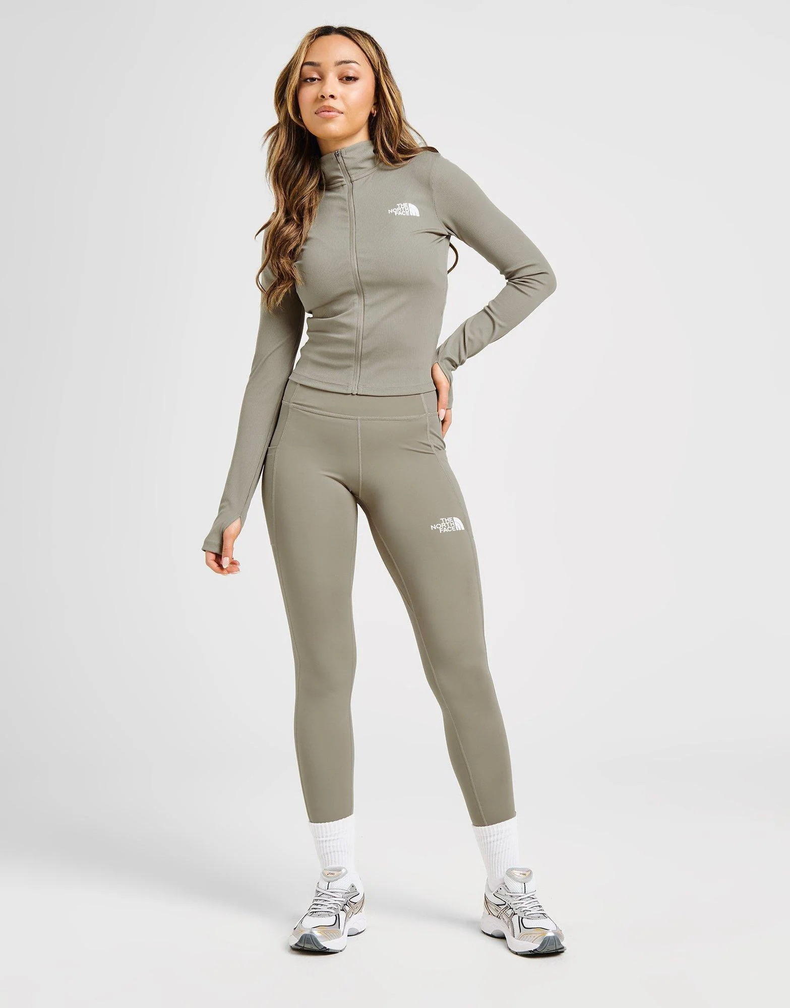 Rib Long Sleeve Full Zip Top - Image 3
