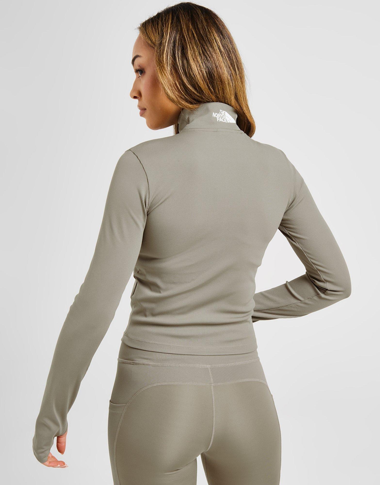 Rib Long Sleeve Full Zip Top - Image 4