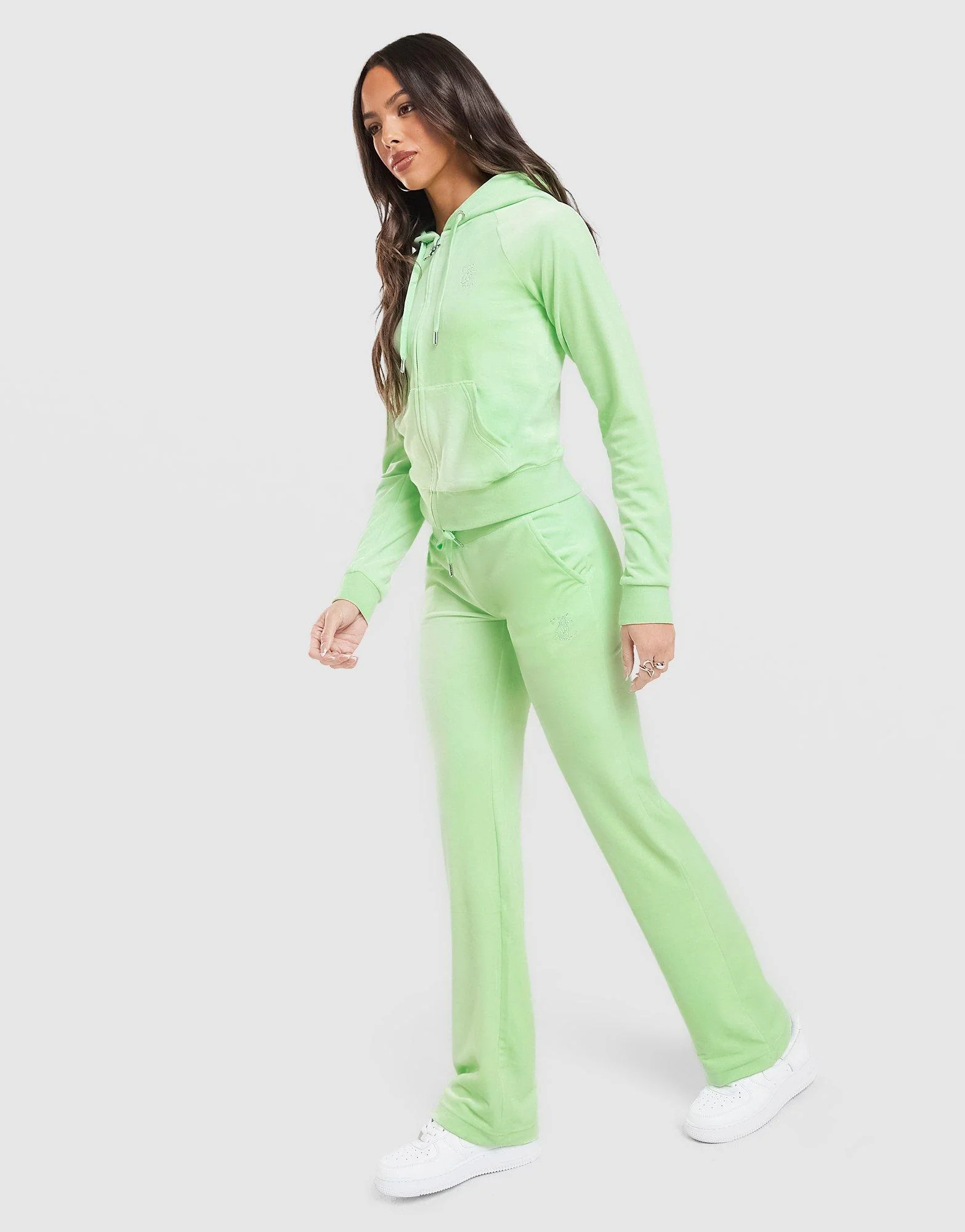 Script Diamante Heart Track Pants - Image 3