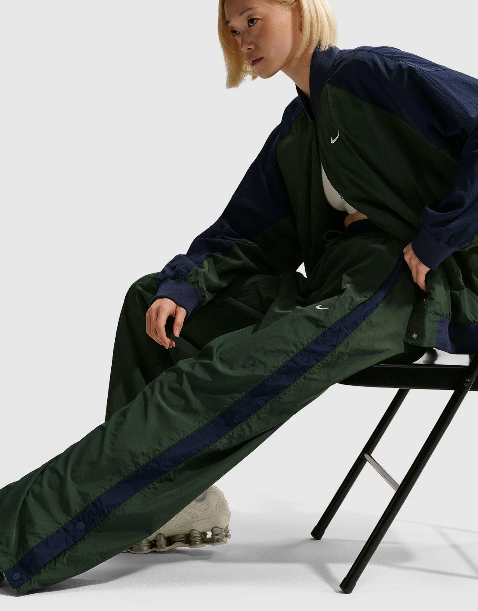 Sportswear Loose High-Waisted Parachute Pants - Image 5