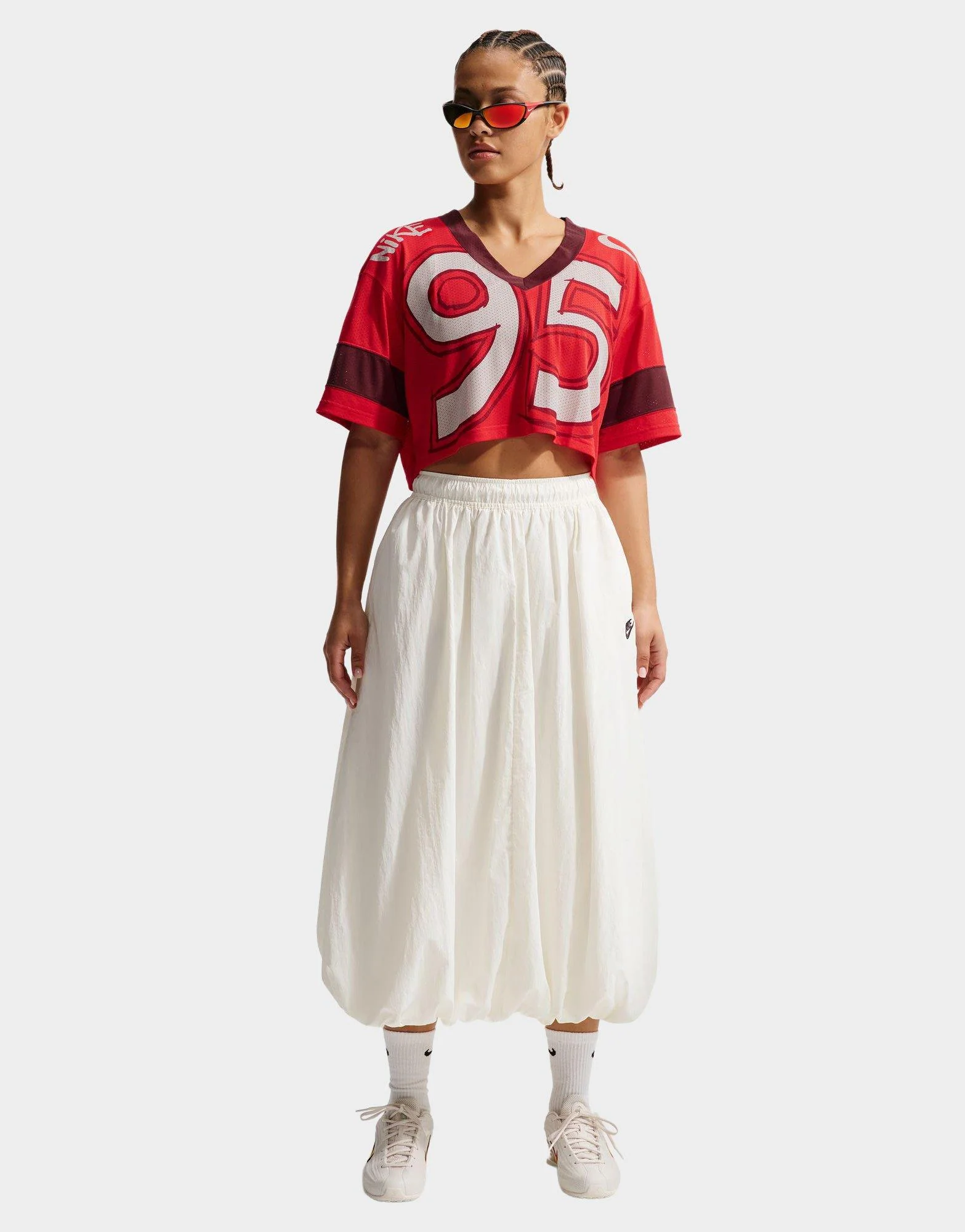 Sportswear Oversized Cropped Racing Shirt